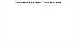 Desktop Screenshot of meteo-vienna.inntranetz.at